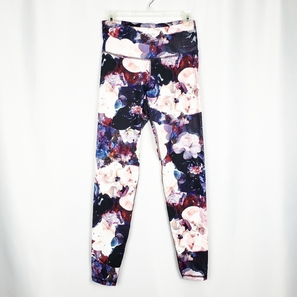 OLD NAVY floral fitted gym high rise leggings